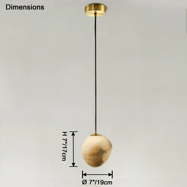 WOMO Irregular Alabaster Pendant Light-WM2868 - Image 14