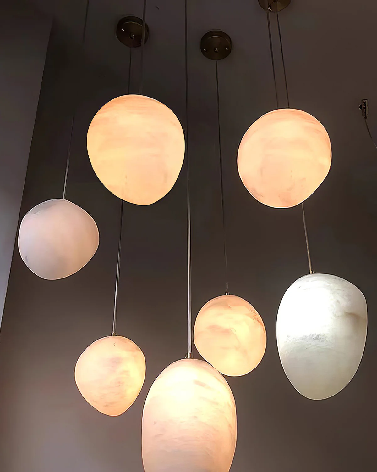 WOMO Irregular Alabaster Pendant Light-WM2868 - Image 4