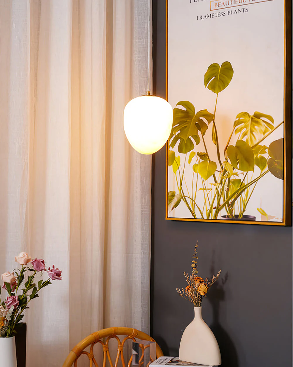 WOMO Irregular Alabaster Pendant Light-WM2868 - Image 5