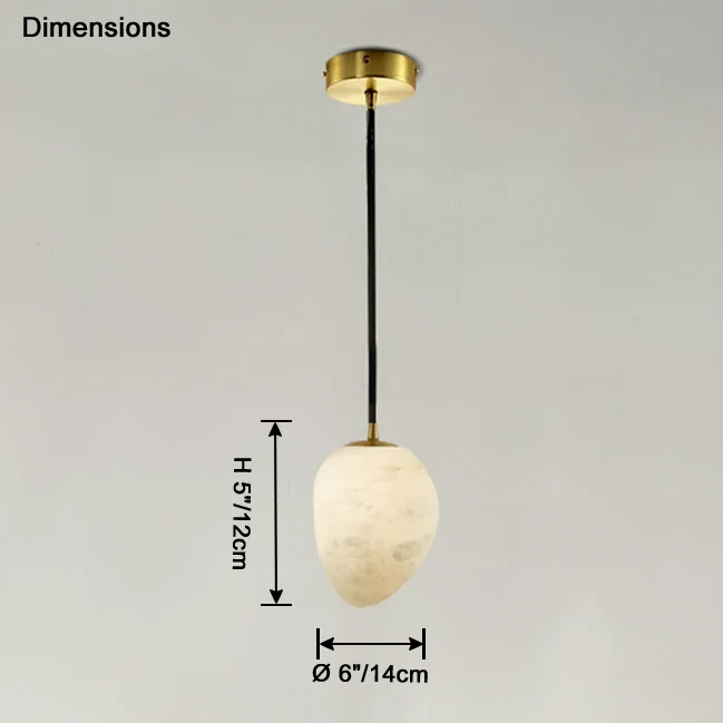 WOMO Irregular Alabaster Pendant Light-WM2868 - Image 8