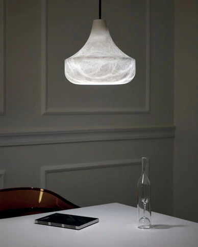WOMO Cone Alabaster Pendant Light-WM2905 - Image 4
