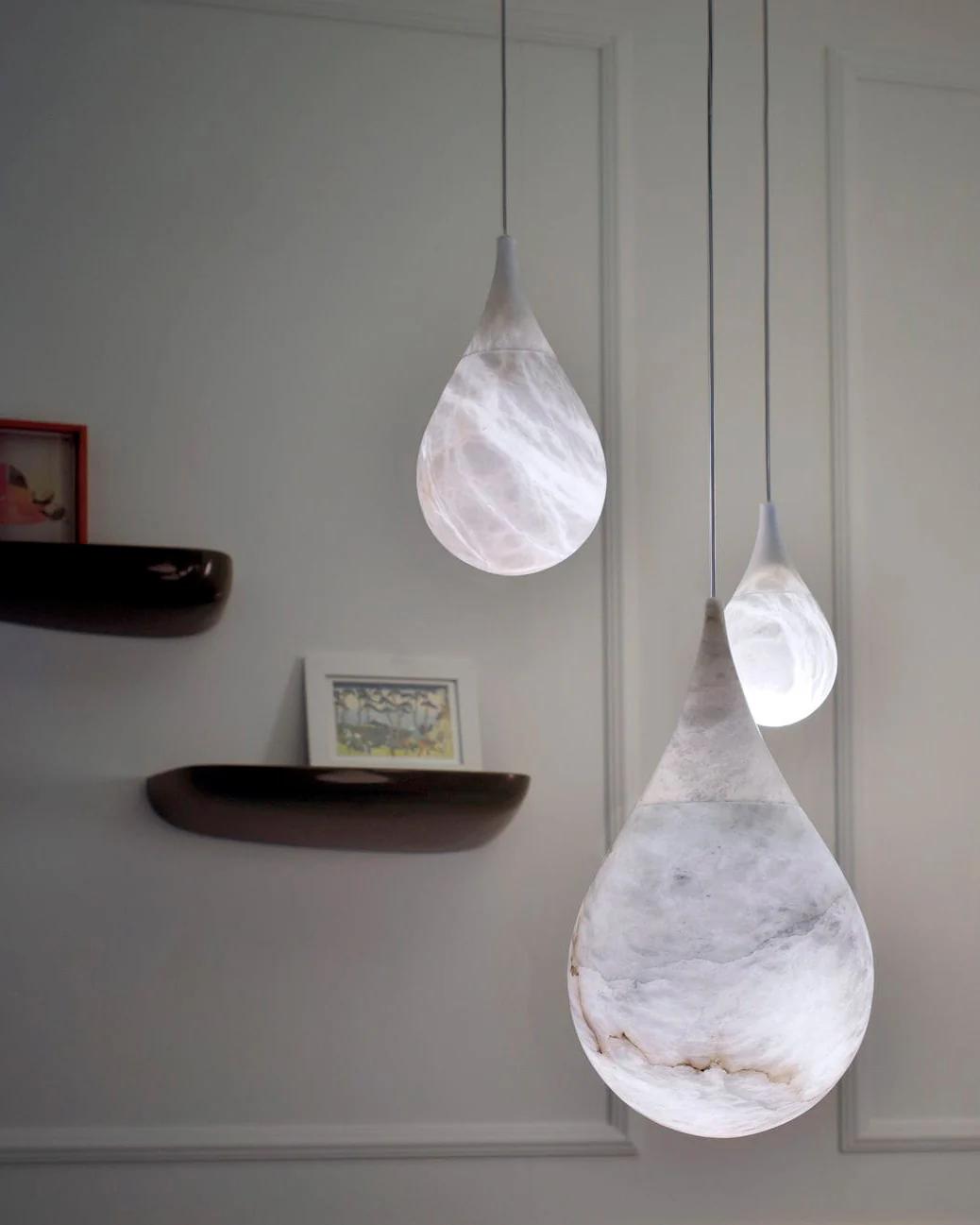 WOMO Alabaster Raindrop Pendant Light-WM2901 - Image 11
