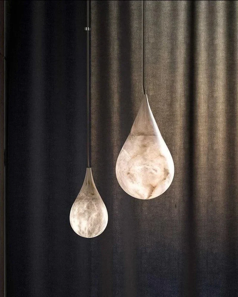 WOMO Alabaster Raindrop Pendant Light-WM2901 - Image 12