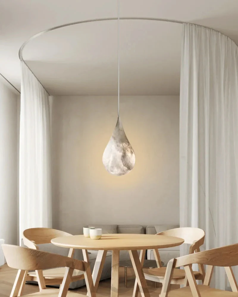 WOMO Alabaster Raindrop Pendant Light-WM2901 - Image 3