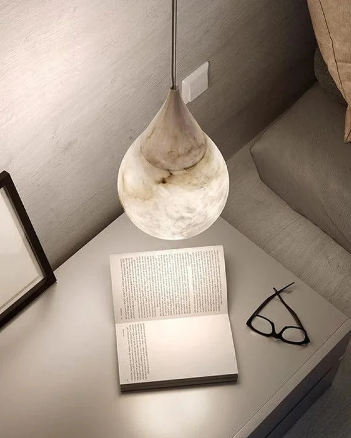 WOMO Alabaster Raindrop Pendant Light-WM2901 - Image 5