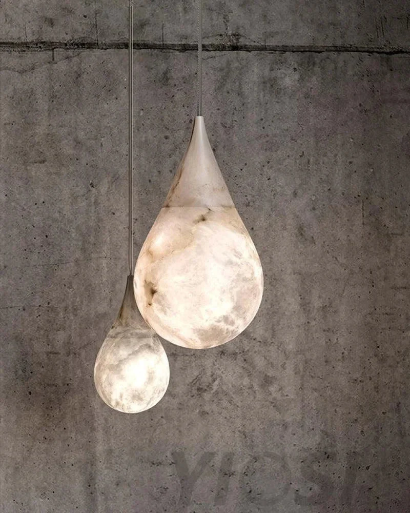 WOMO Alabaster Raindrop Pendant Light-WM2901 - Image 9