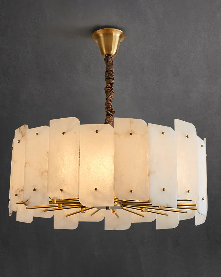 WOMO Alabaster Round Chandelier-WM2391 - Image 7