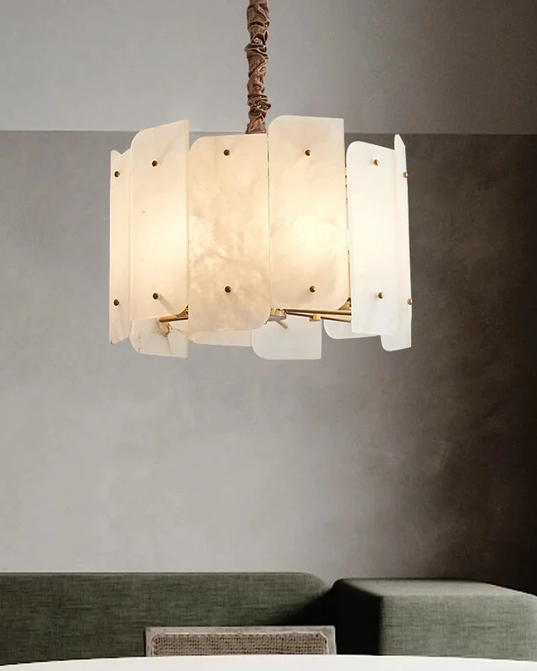 WOMO Alabaster Round Chandelier-WM2391 - Image 8