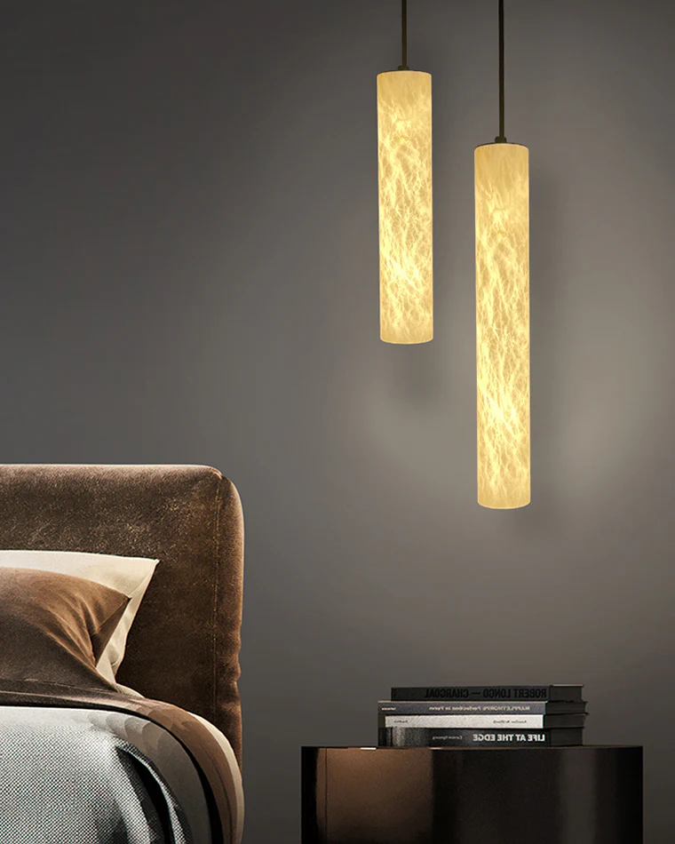 WOMO Alabaster Tube Dining Room Pendant Light-WM2882 - Image 3