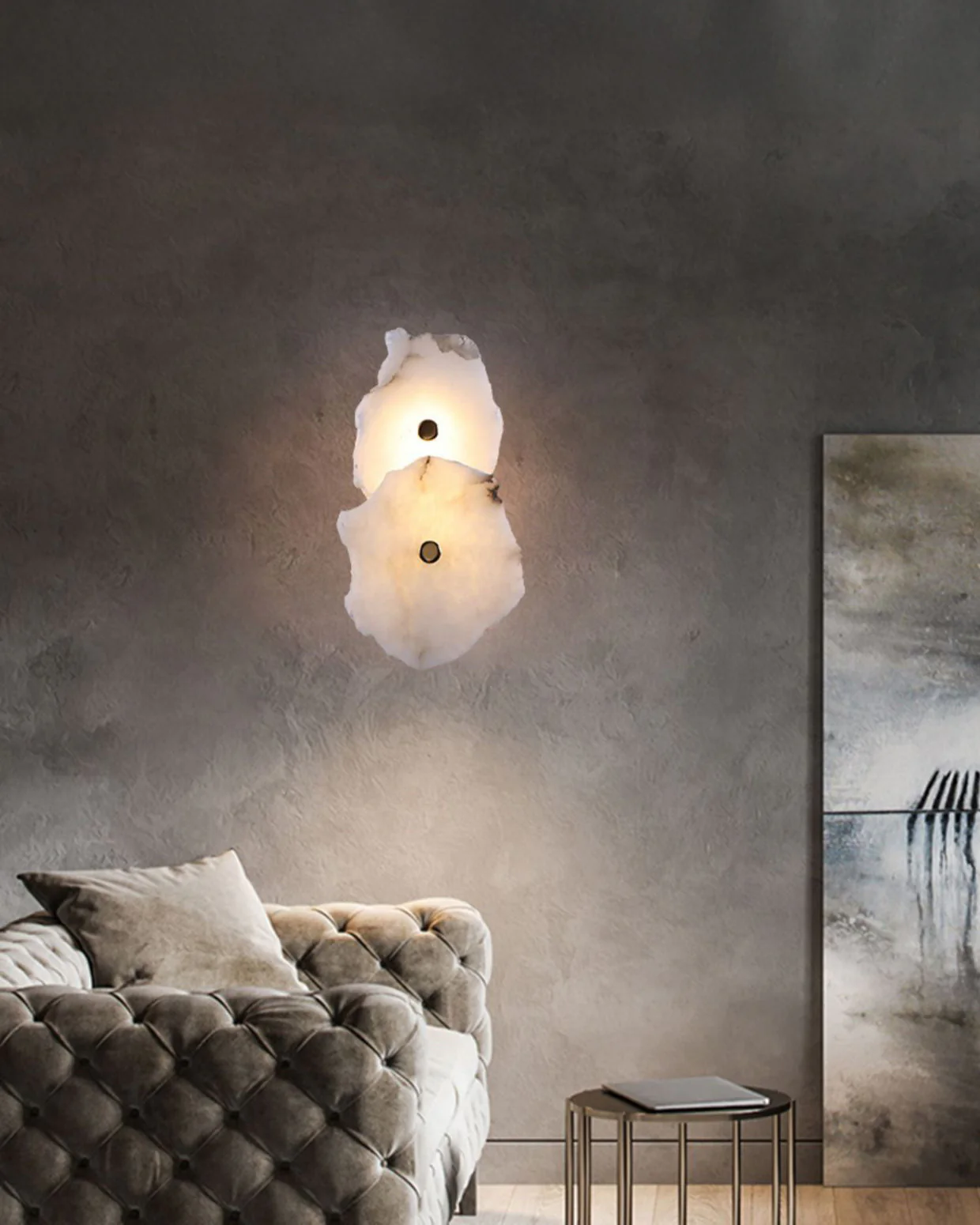 WOMO Alabaster Wall Sconce-WM6143 - Image 9