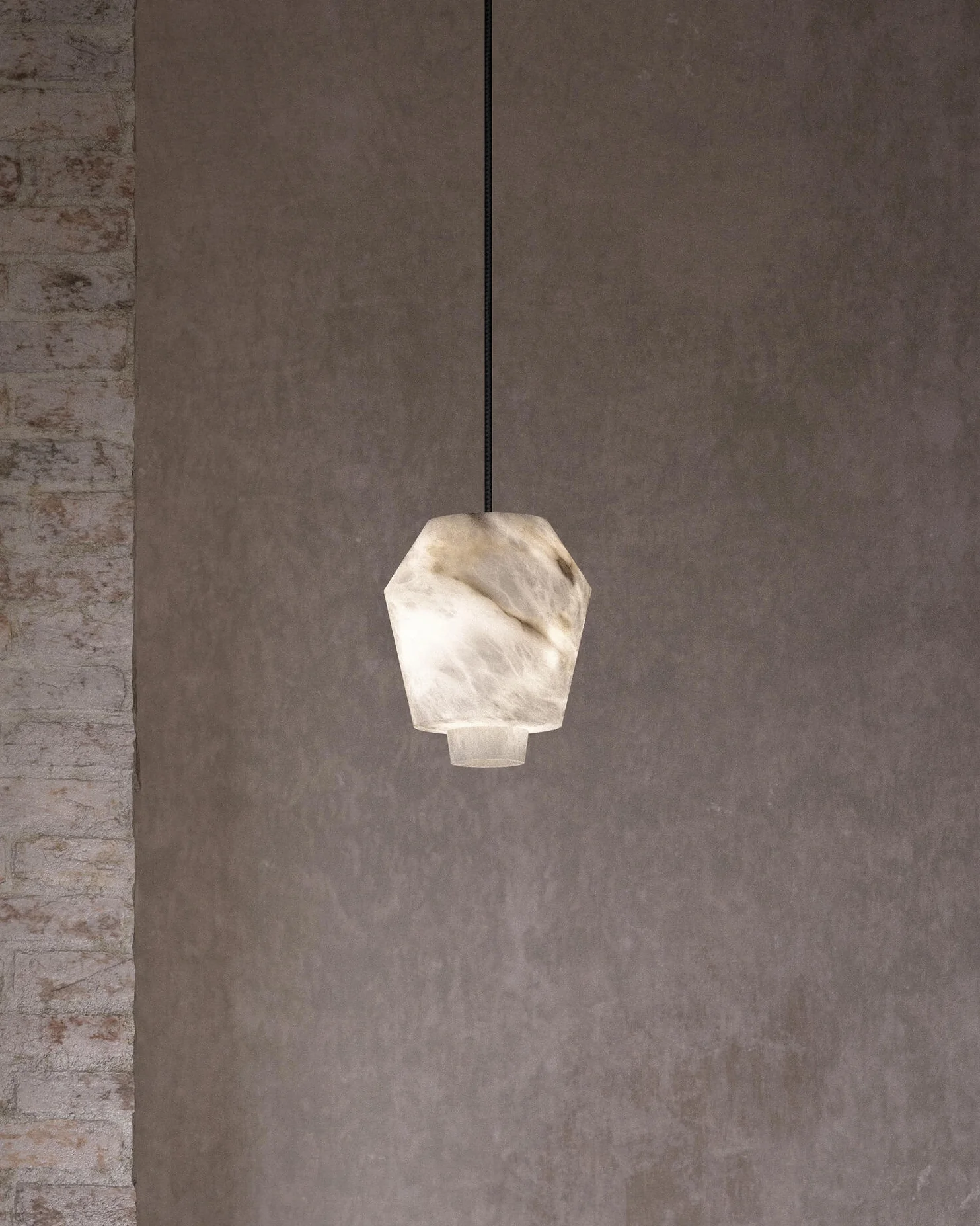 WOMO Alix Alabaster Pendant Light-WM2892 - Image 10