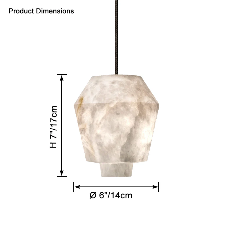 WOMO Alix Alabaster Pendant Light-WM2892 - Image 15