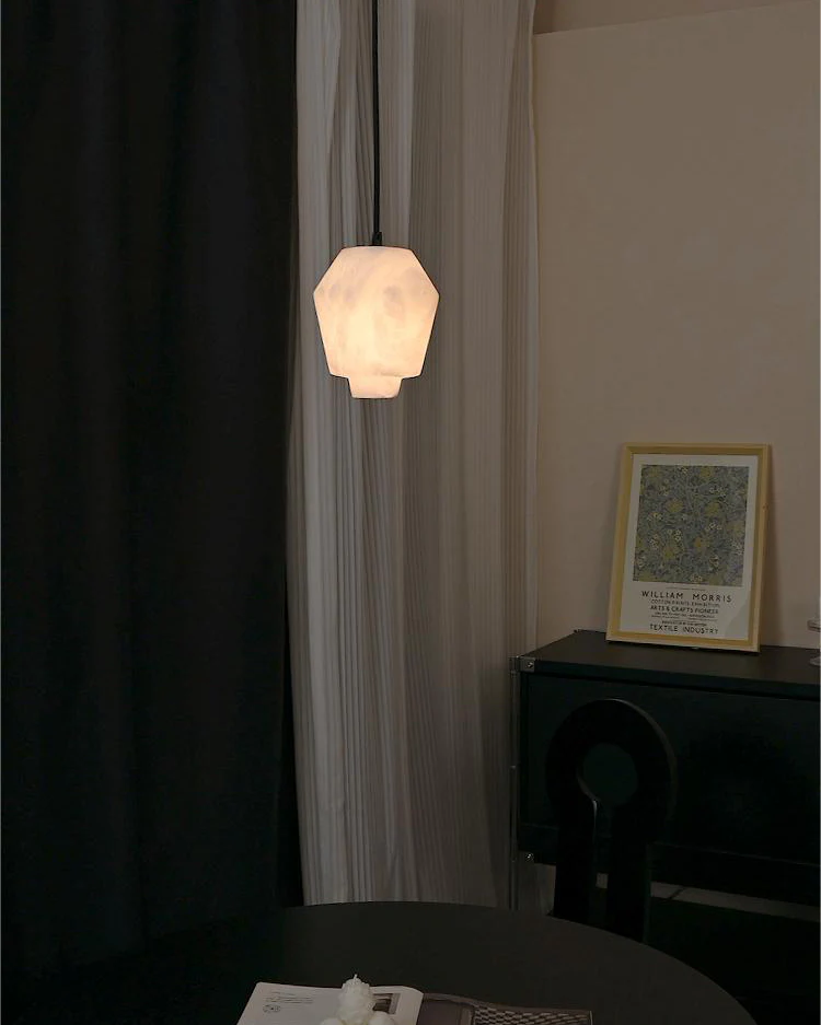 WOMO Alix Alabaster Pendant Light-WM2892 - Image 2