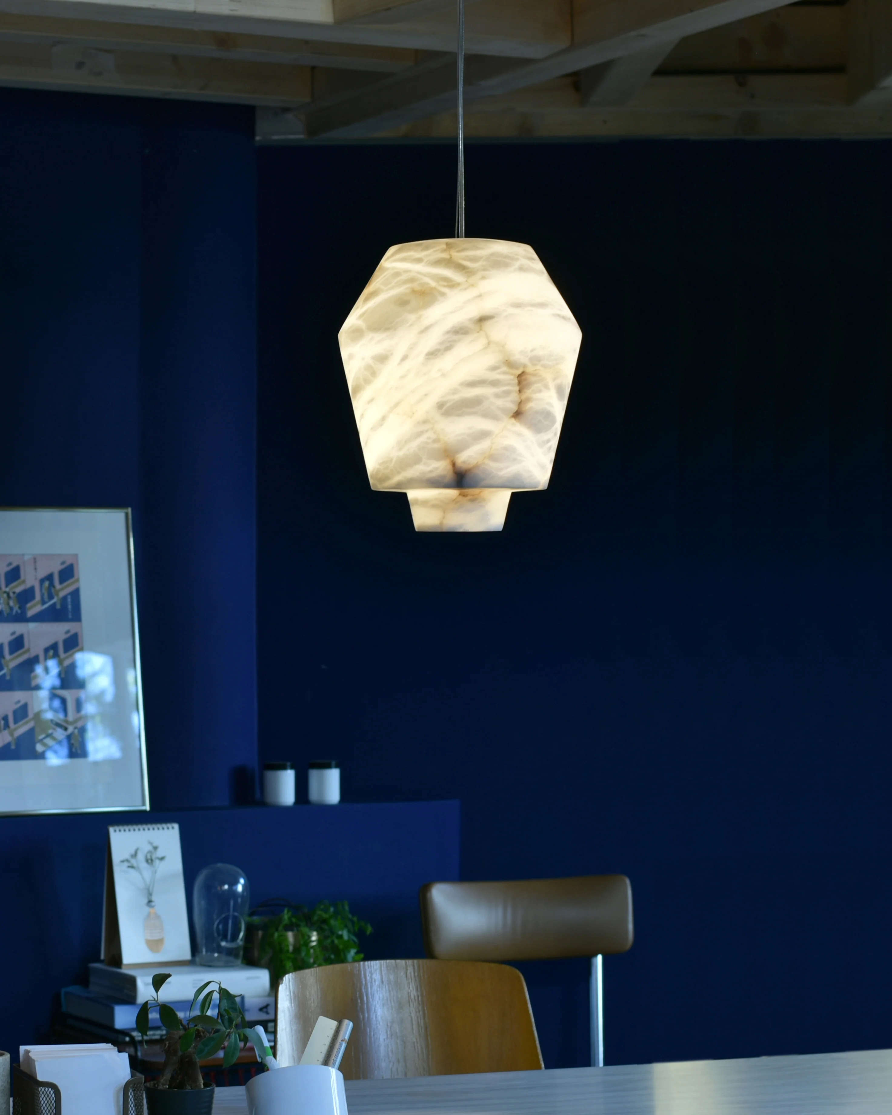 WOMO Alix Alabaster Pendant Light-WM2892 - Image 8