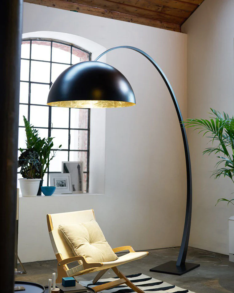 WOMO Dome Arc Floor Lamp over Couch-WM7063 - Image 11
