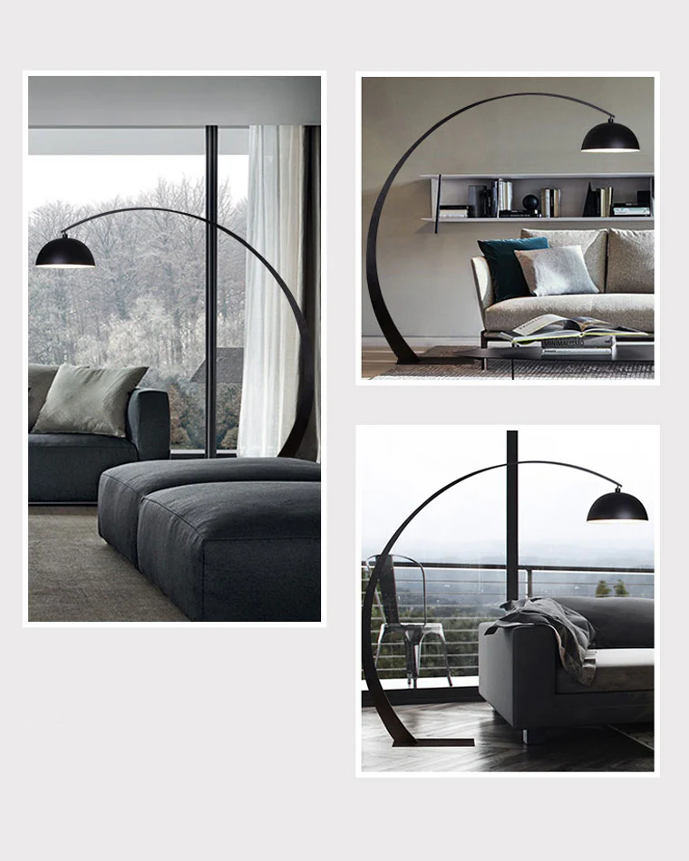 WOMO Dome Arc Floor Lamp over Couch-WM7063 - Image 13