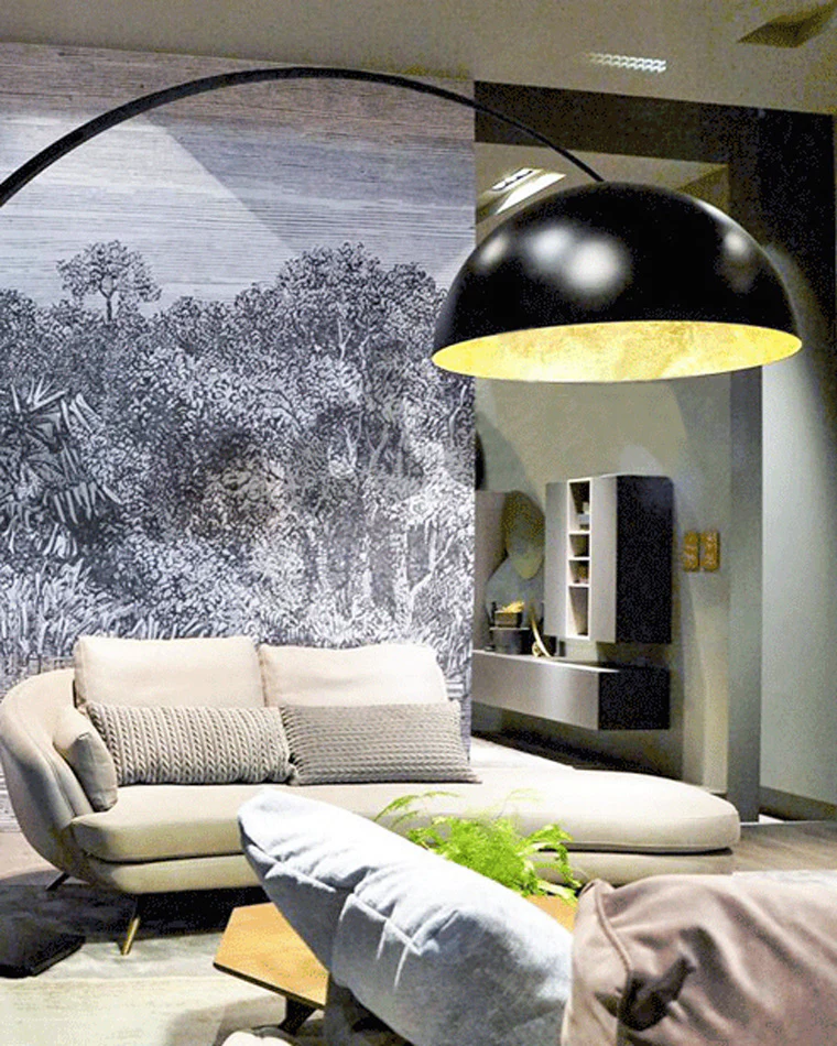 WOMO Dome Arc Floor Lamp over Couch-WM7063 - Image 20