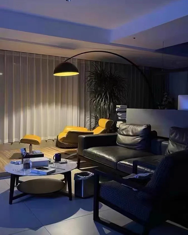 WOMO Dome Arc Floor Lamp over Couch-WM7063 - Image 27