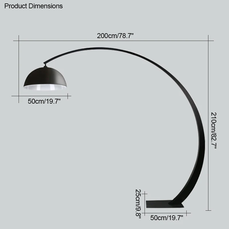 WOMO Dome Arc Floor Lamp over Couch-WM7063 - Image 36