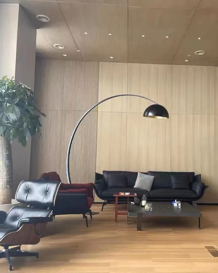 WOMO Dome Arc Floor Lamp over Couch-WM7063 - Image 8