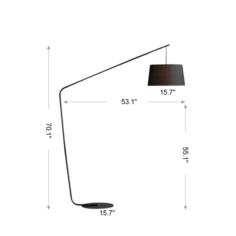 WOMO Hanging Arc Floor Lamp-WM7028 - Image 72