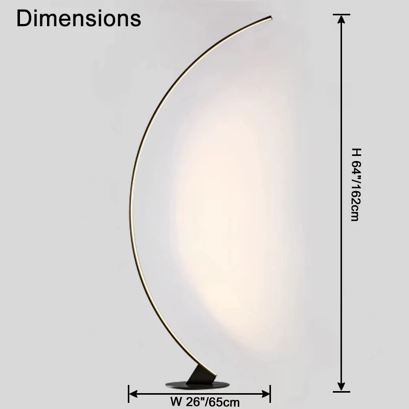 WOMO Arc LED Floor Lamp-WM7093 - Image 14