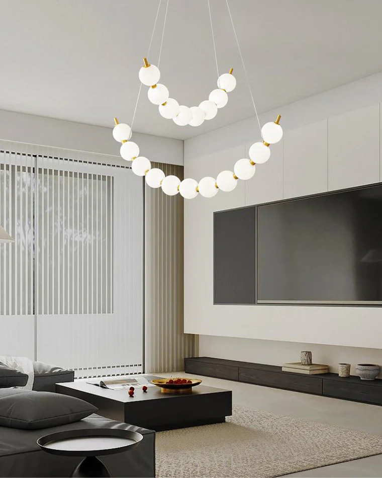 WOMO Pearl Arc Chandeliere-WM2808 - Image 3