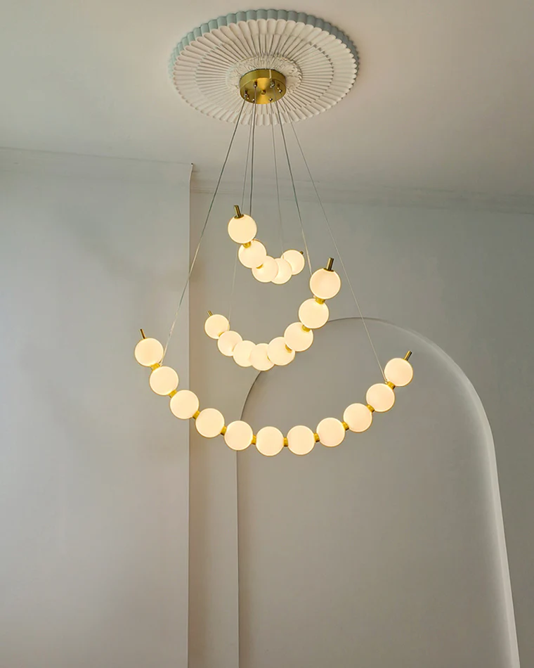 WOMO Pearl Arc Chandeliere-WM2808 - Image 9