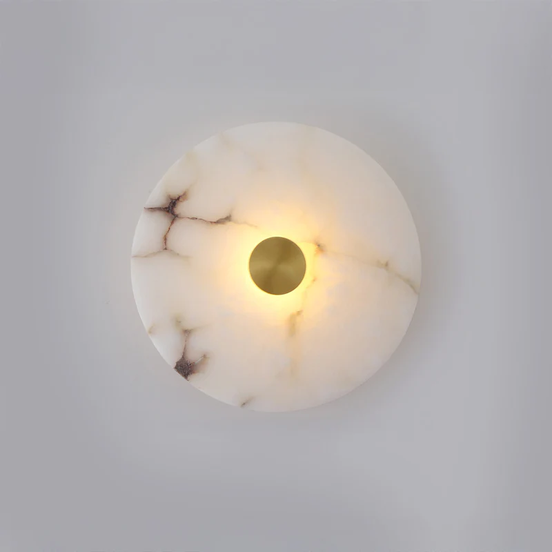WOMO Art Deco Disc Alabaster Wall Sconce-WM6128 - Image 21