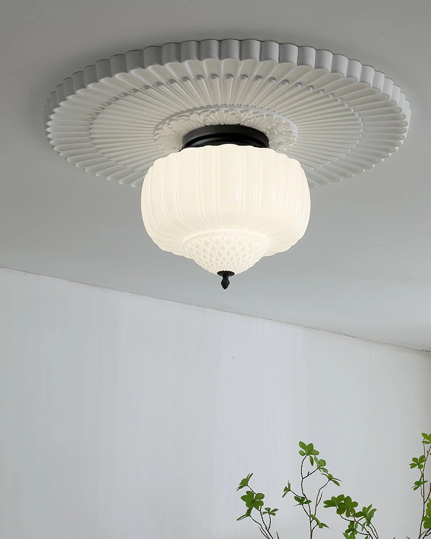 WOMO Art Deco Glass Ceiling Light-WM1121 - Image 10