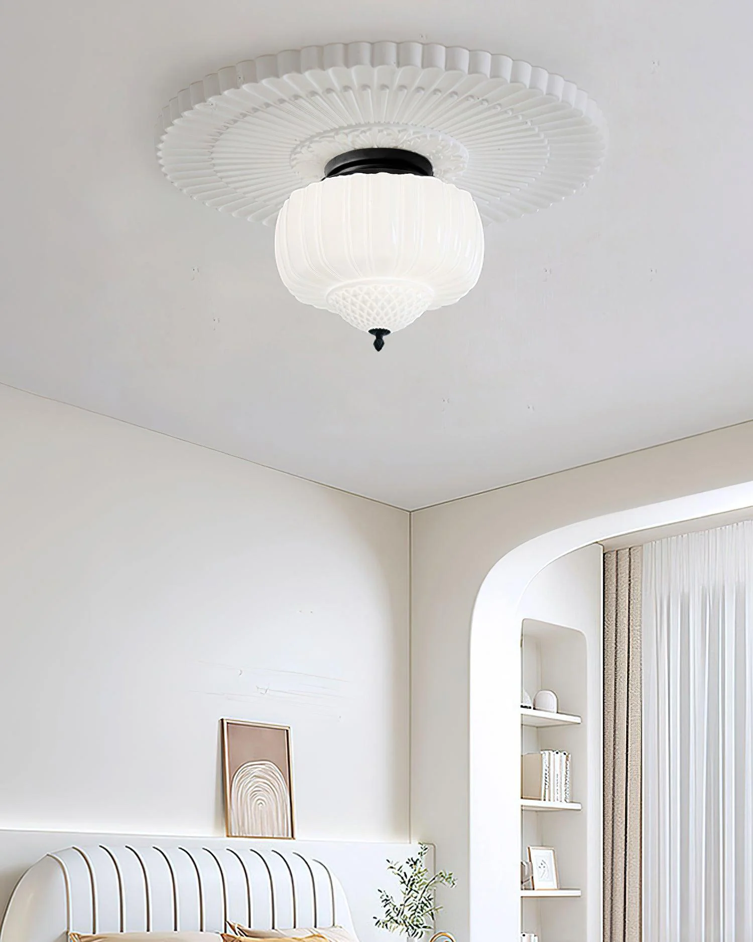 WOMO Art Deco Glass Ceiling Light-WM1121 - Image 5