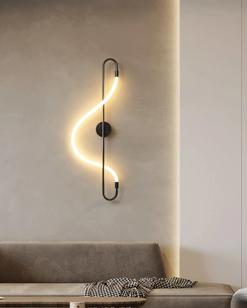 WOMO Art Musical Note LED Wall Sconce-WM6111 - Image 2