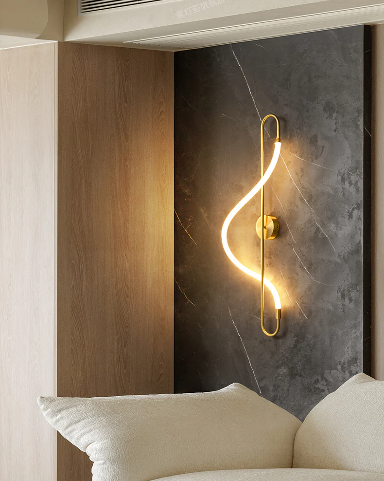 WOMO Art Musical Note LED Wall Sconce-WM6111 - Image 4