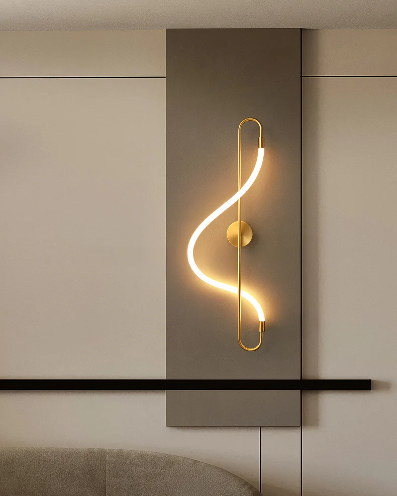WOMO Art Musical Note LED Wall Sconce-WM6111 - Image 8