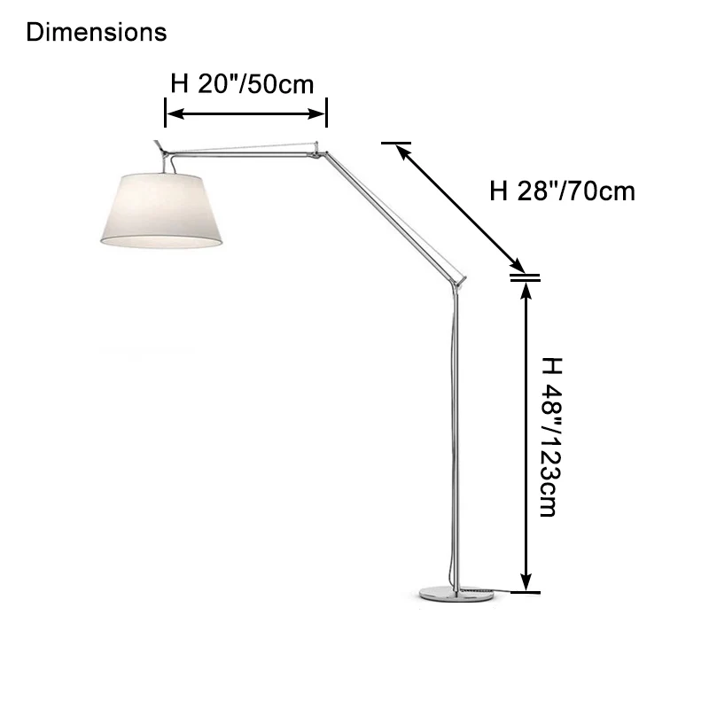 WOMO Articulating Floor Lamp-WM7105 - Image 16