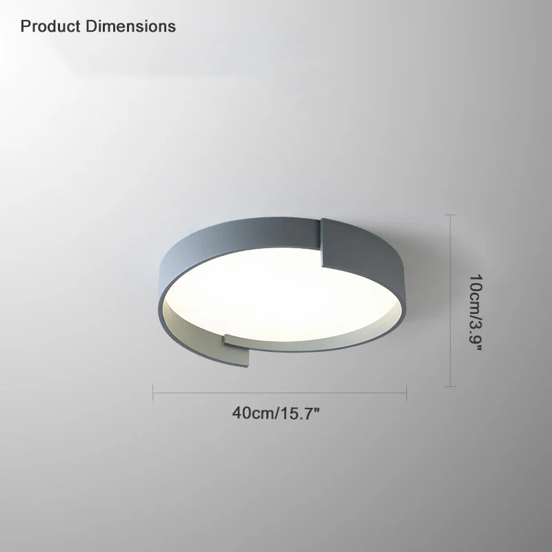 WOMO Round Asymmetrical Flush Mount Ceiling Light-WM1060 - Image 21