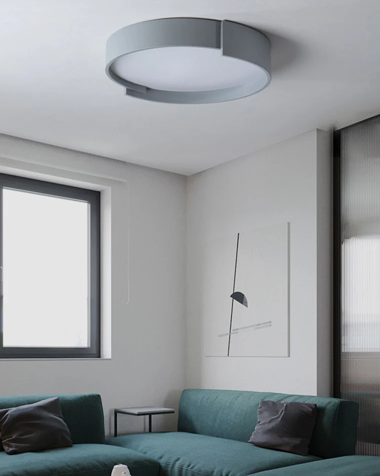 WOMO Round Asymmetrical Flush Mount Ceiling Light-WM1060 - Image 7