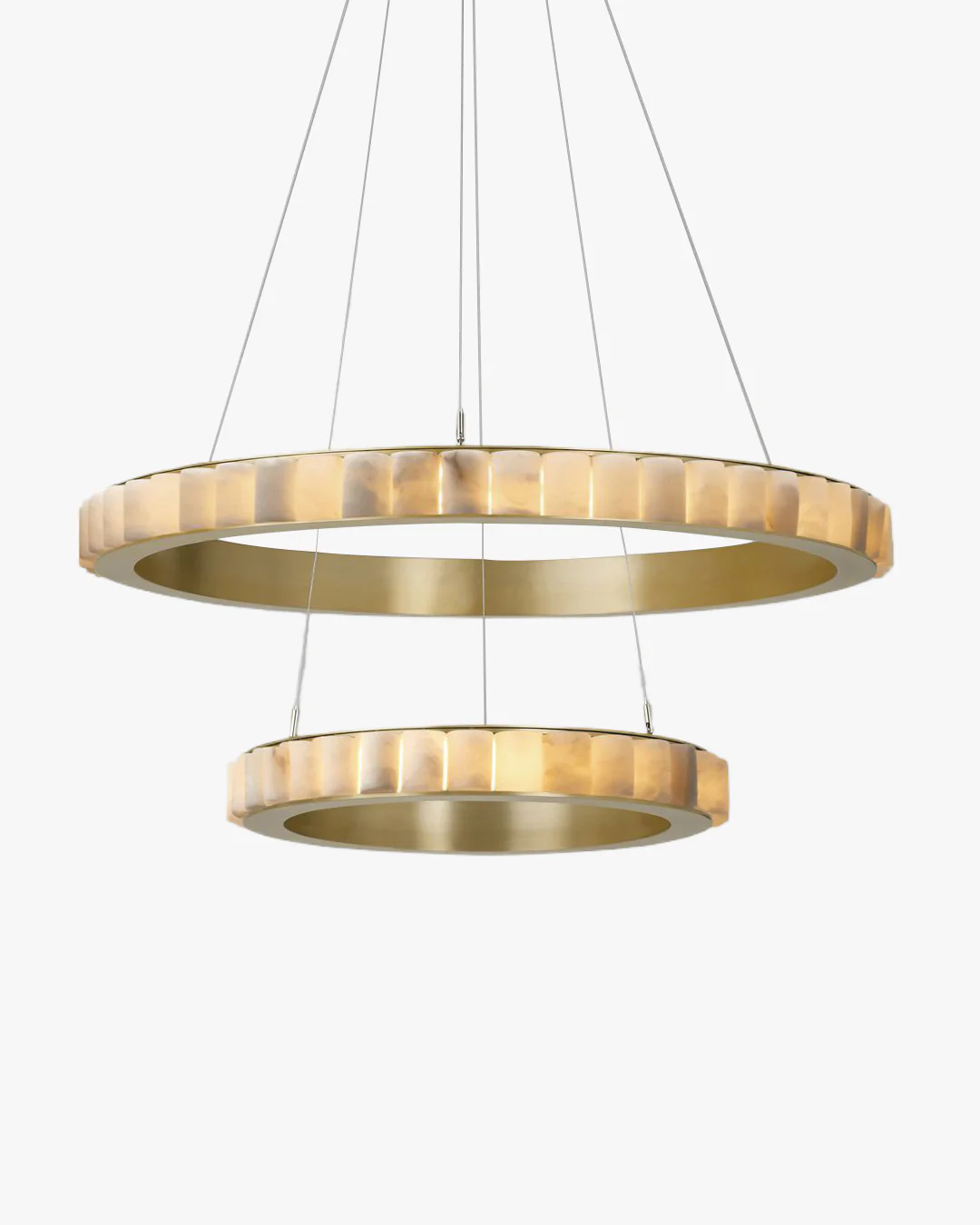 WOMO Tiered Circular Alabaster Chandelier-WM2858 - Image 16