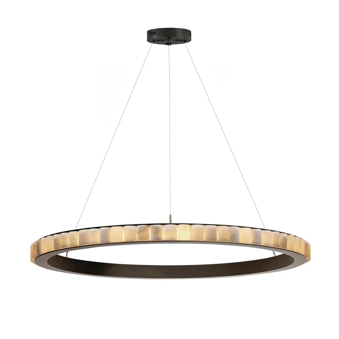 WOMO Tiered Circular Alabaster Chandelier-WM2858 - Image 21