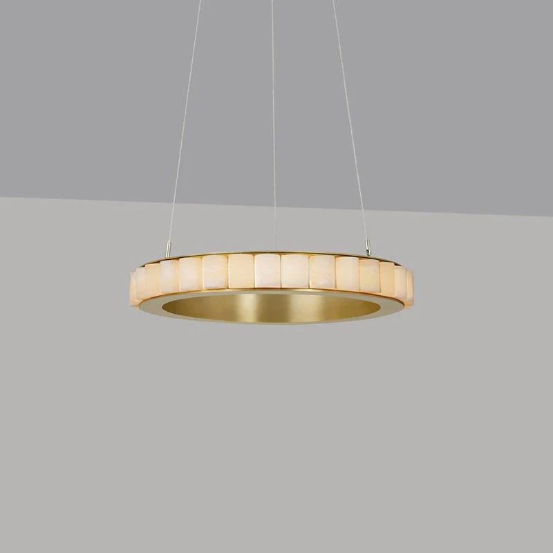 WOMO Tiered Circular Alabaster Chandelier-WM2858 - Image 27