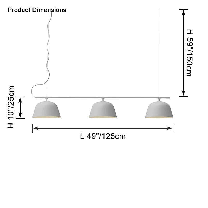 WOMO Bell Linear Pendant Light-WM2669 - Image 13