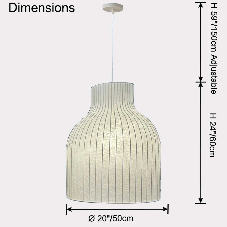 WOMO Bell Silk Pendant Light-WM2970 - Image 24