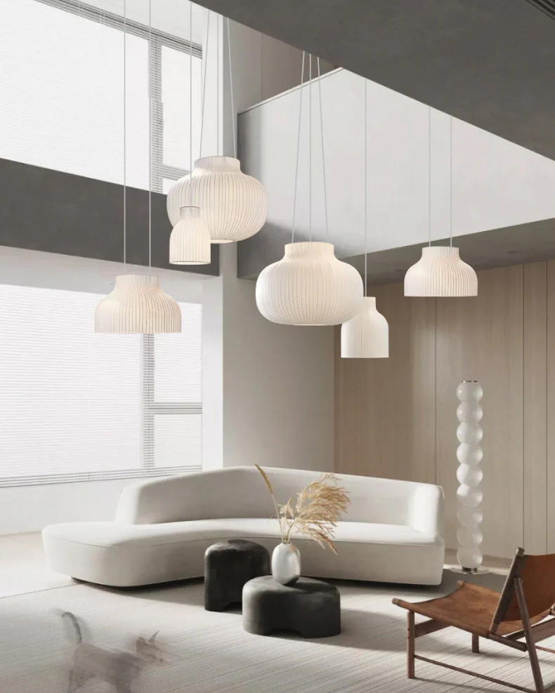 WOMO Bell Silk Pendant Light-WM2970 - Image 9