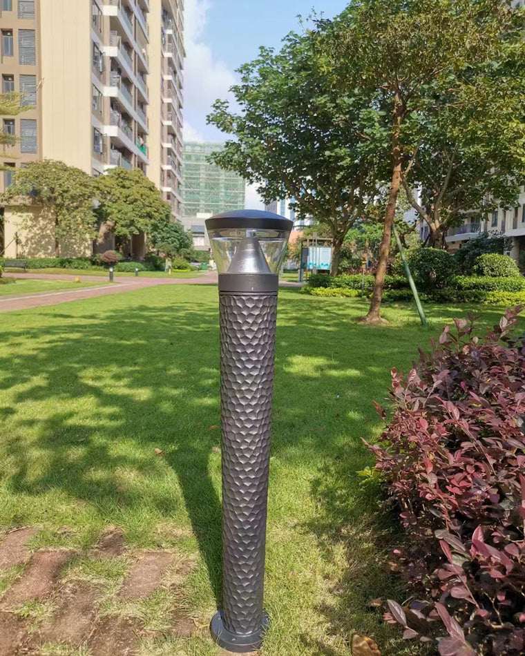 WOMO Black Pathway Bollard Light-WM9110 - Image 3