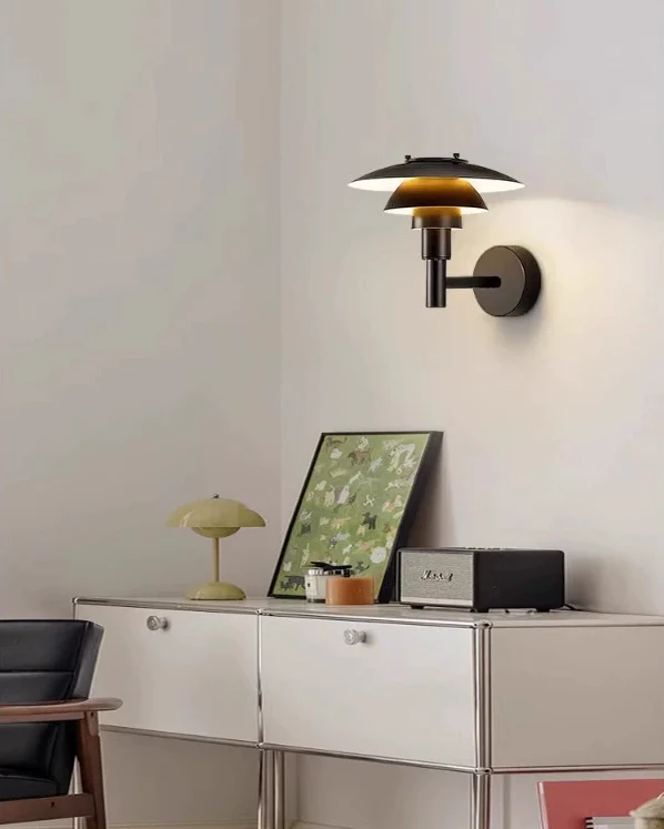WOMO Black Danish Designer Wall Sconce-WM6149 - Image 3