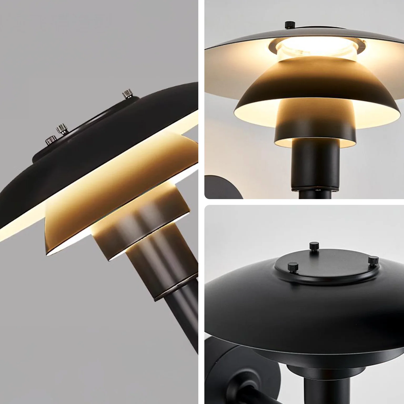 WOMO Black Danish Designer Wall Sconce-WM6149 - Image 7
