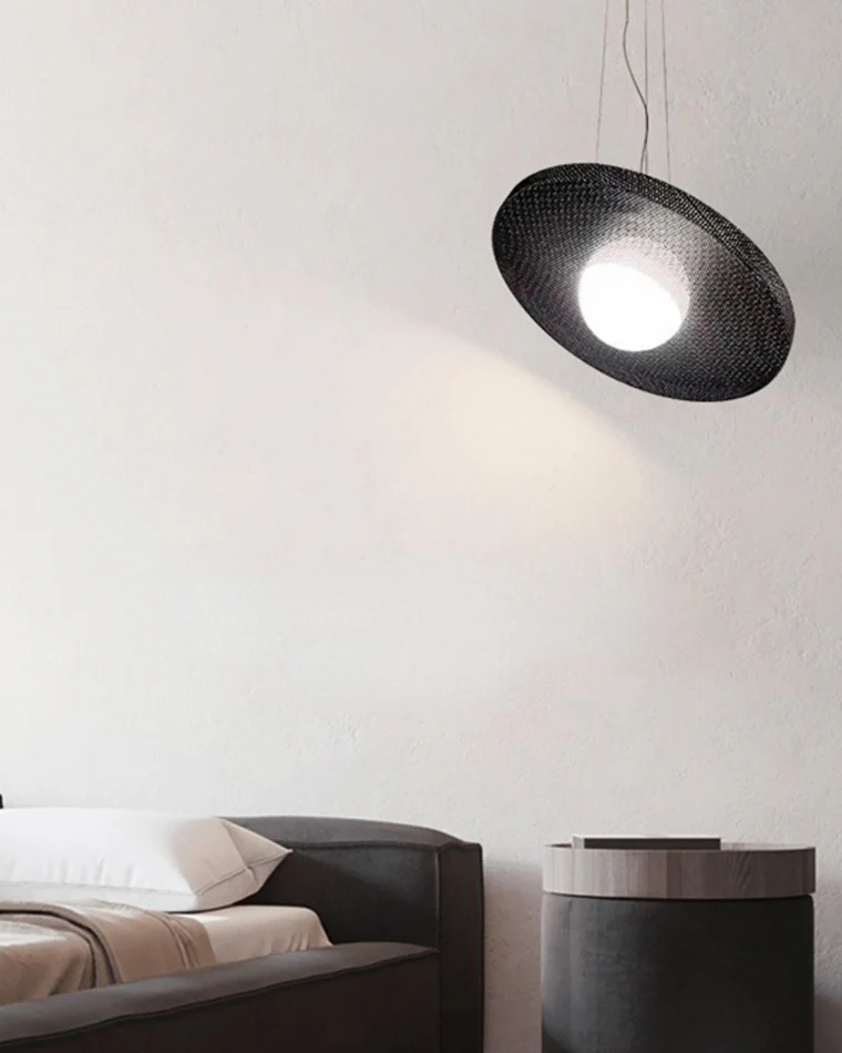 WOMO Black Disc Pendant Light-WM2324 - Image 16