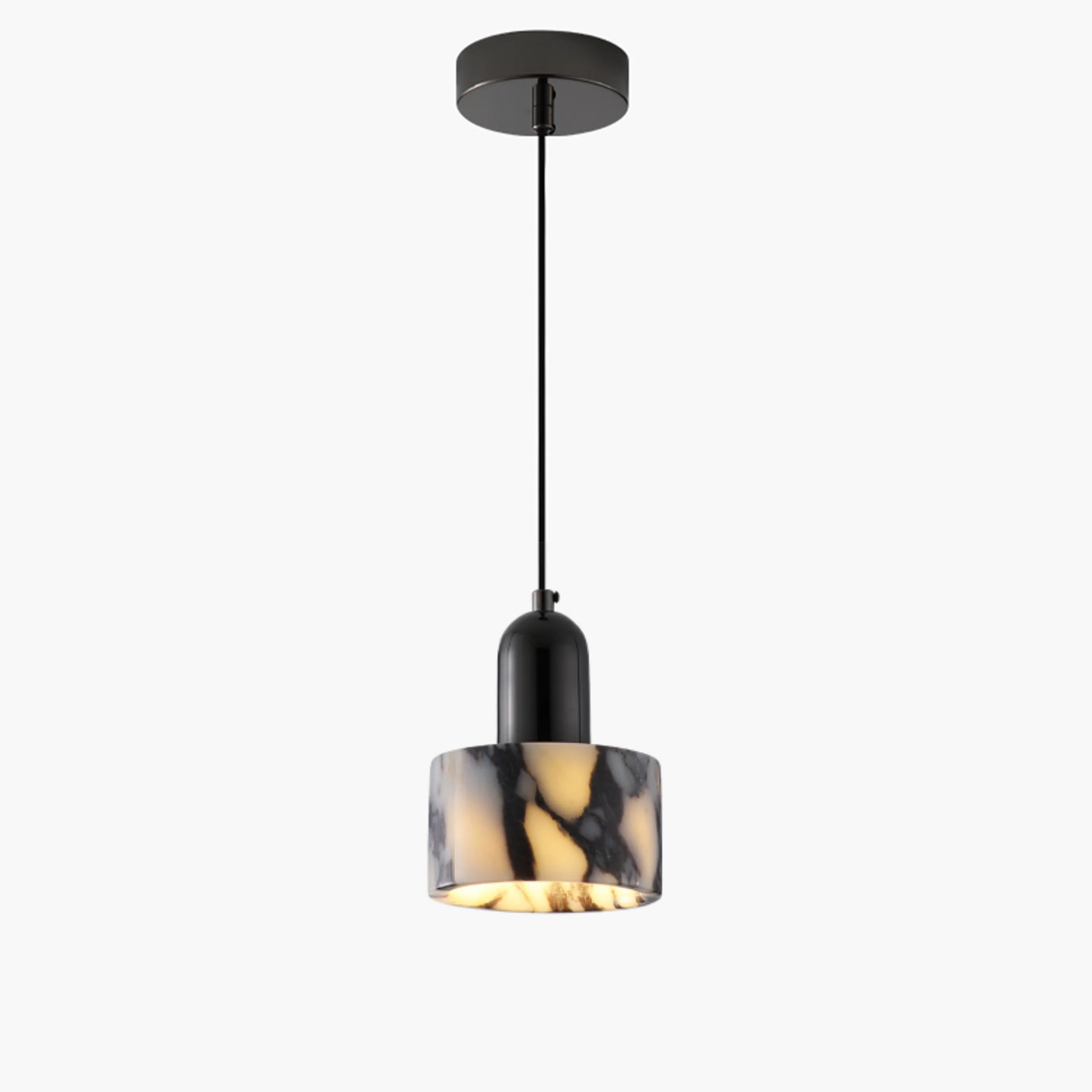 WOMO Black Dome Stone Pendant Light-WM3001 - Image 9