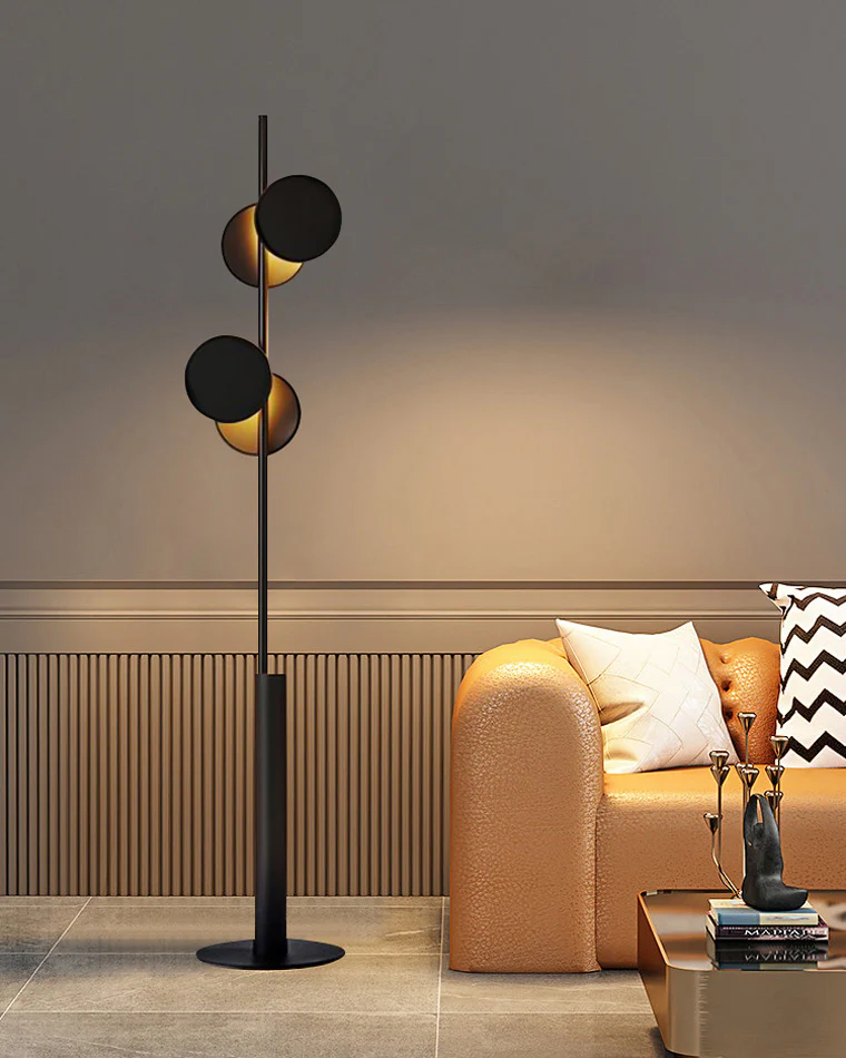WOMO Black Pole Floor Lamp-WM7037 - Image 13