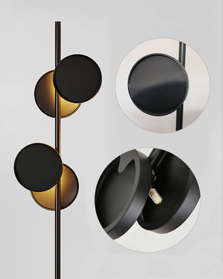 WOMO Black Pole Floor Lamp-WM7037 - Image 14